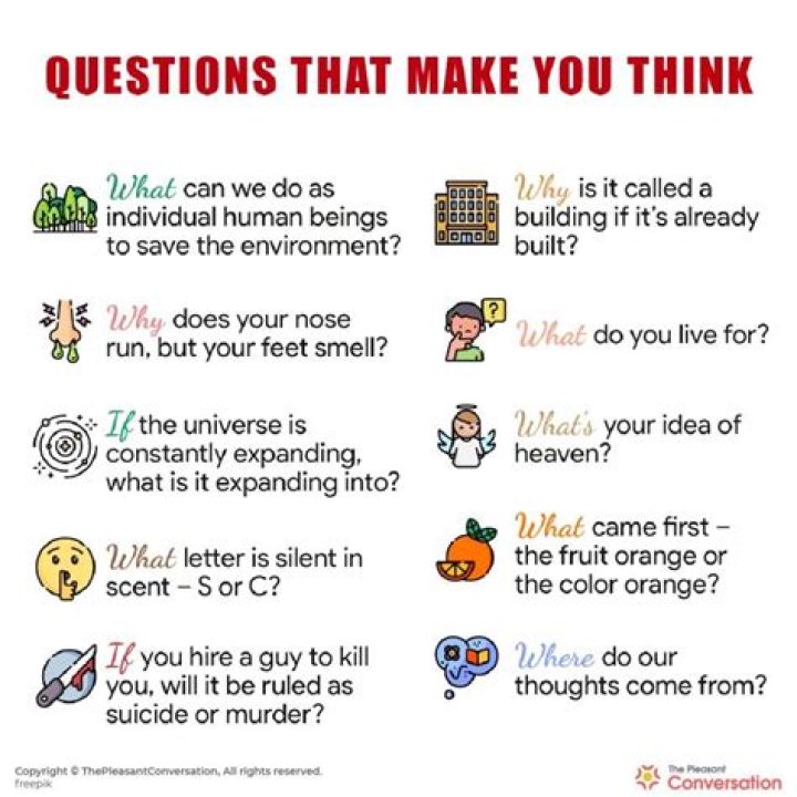 50 Humorous Questions to Ponder That Will Make You Laugh and Think